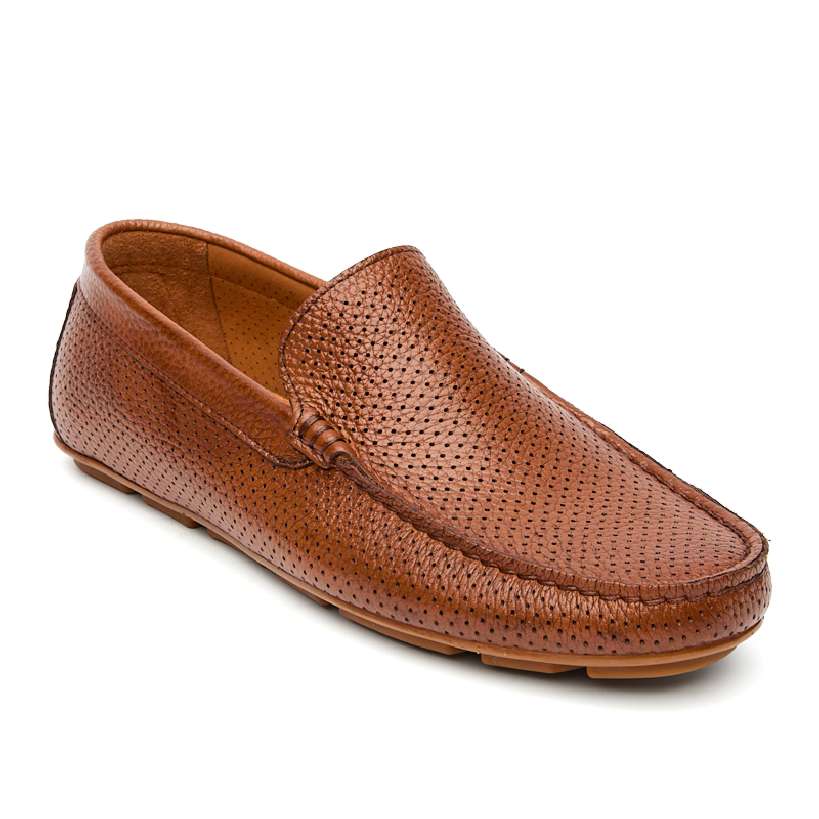 9453-2707-tabacco Мокасины муж.кожа-кожа коричневый